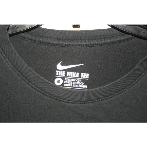 Nike Atheletic Fit Black Longsleeve Logo TShirt Size Medium - Picture 3 of 4